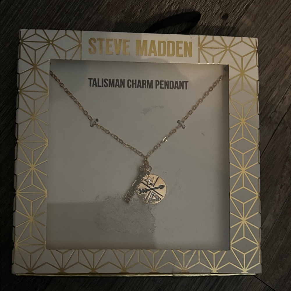 Steve Madden Gold Charm Necklace